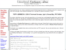 Tablet Screenshot of educationalfontware.com